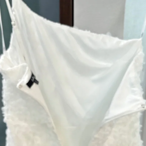 Lulus Destiny One-Shoulder High-Lo Midi Dress - Ivory White Size S - Picture 8 of 13